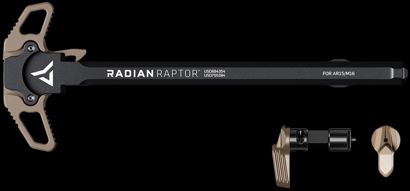 Radian Weapons Raptor Charging Handle Talon 45/90 Ambi Safety Combo Flat Dark Earth