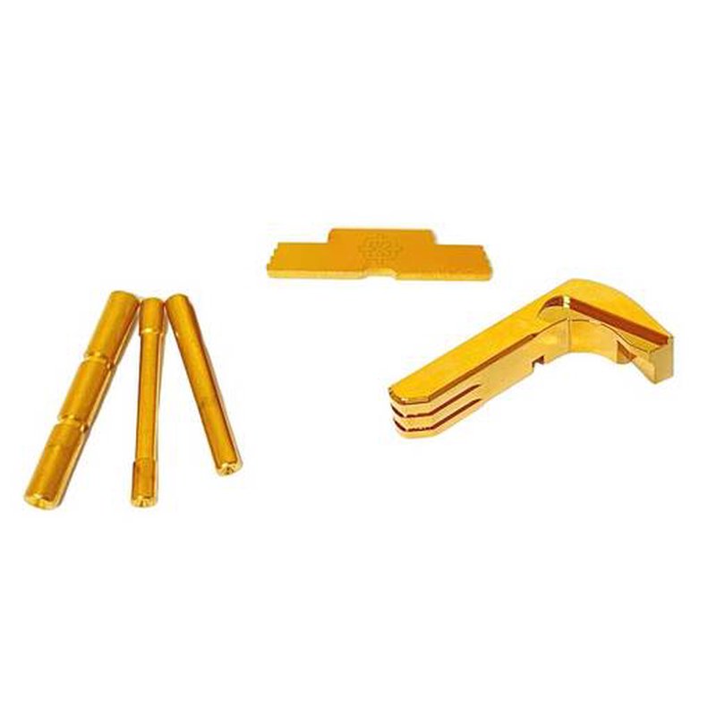 Cross Armory Glock Gen 1-3 Upgrade Kit Gold 3-Piece Pin Slide Lock Mag Catch