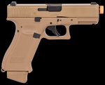 RWS Glock G19X Gen5 CO2 Airsoft Pistol 6mm BB Steel Slide Coyote Tan