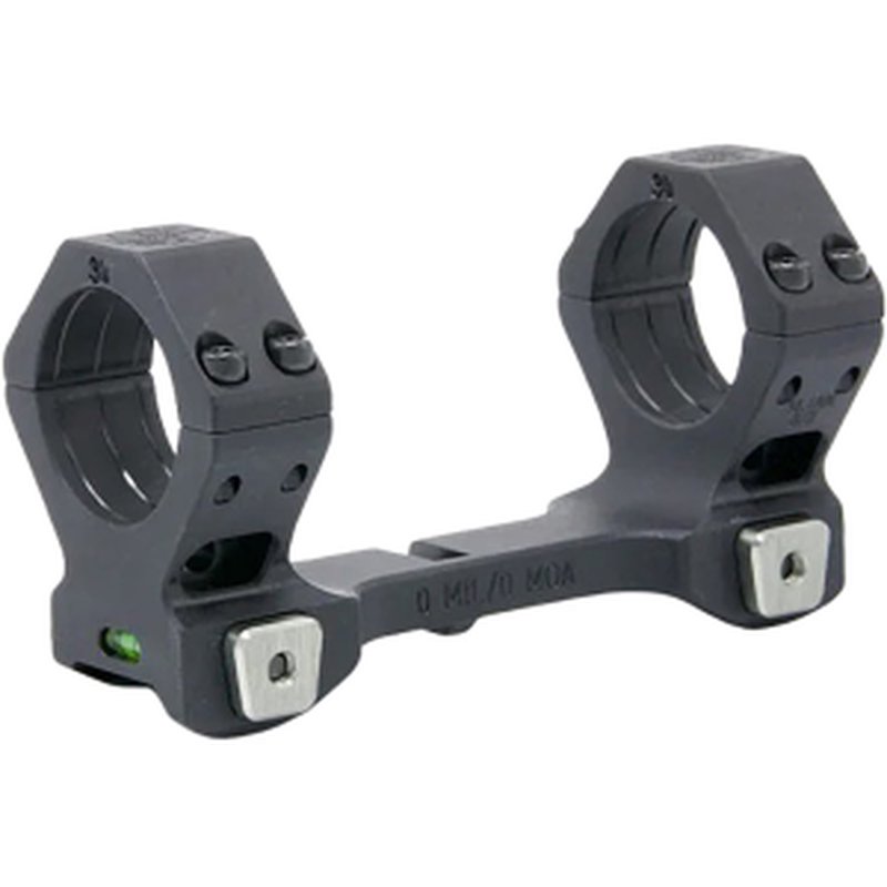 Tier One MonoMount Long Saddle 1-Piece Picatinny Scope Mount 34mm Rings Matte Black High