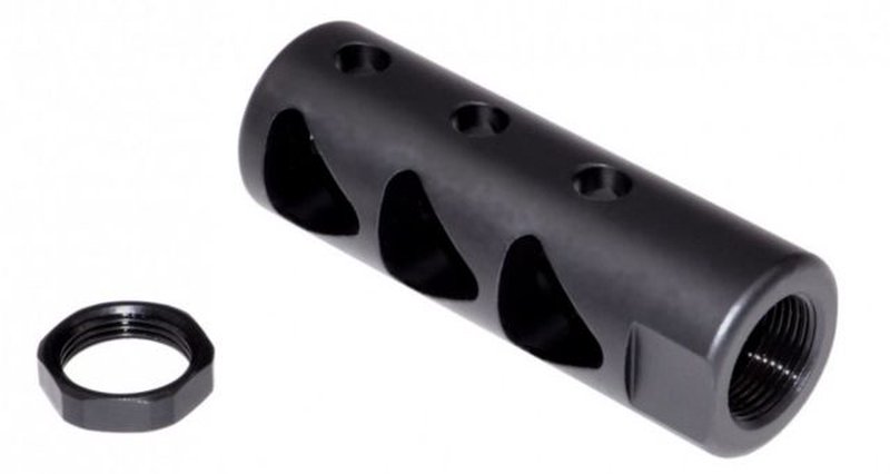Sniper ASMZ05 Muzzle Brake AR-15 AR-10 .223/5.56 NATO 1/2x28 Black