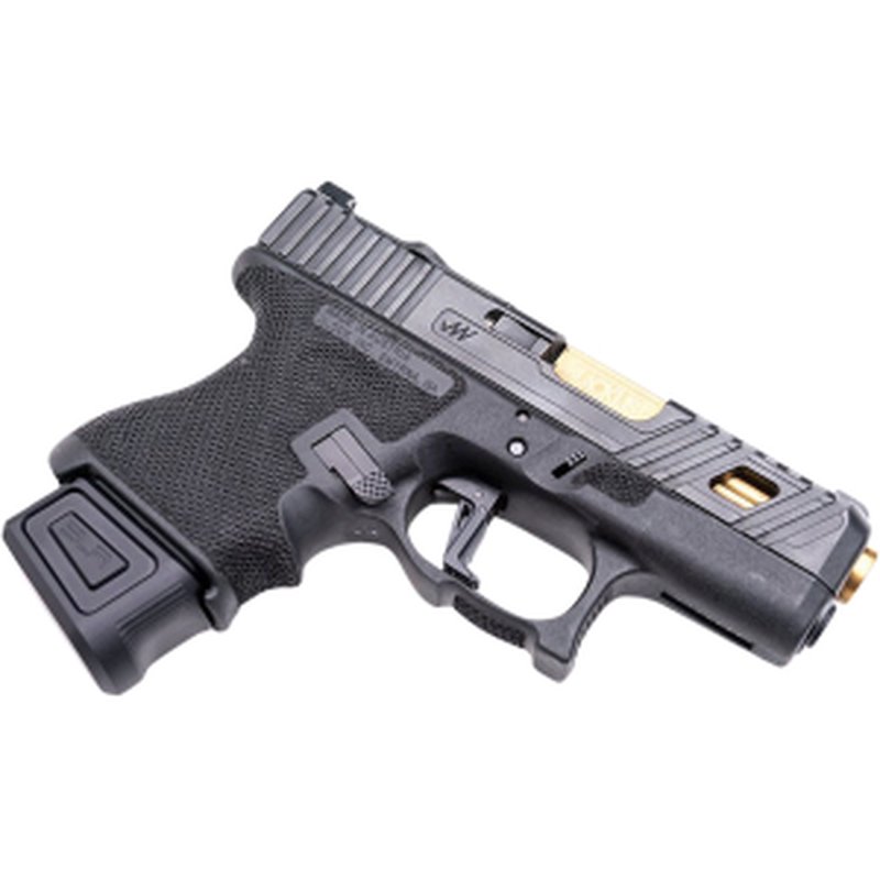 SLR Rifleworks Extended Magazine Plate for Glock 26 +0 9mm Black