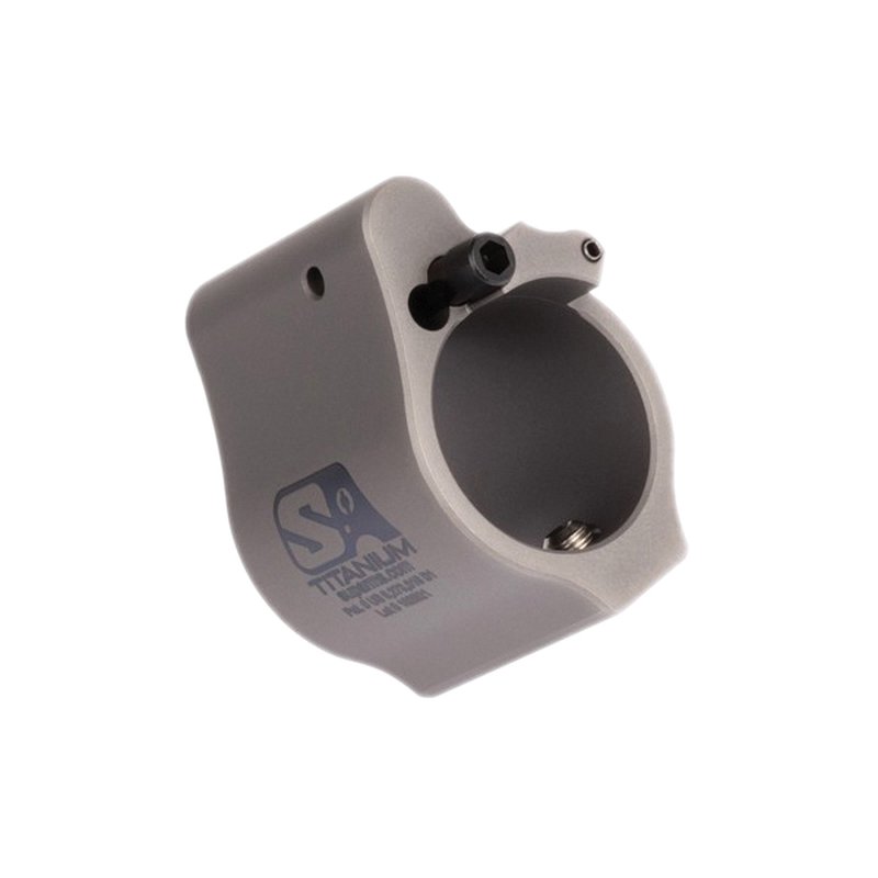 Superlative Arms Solid Set Screw Direct Impingement Adjustable Gas Block 0.75" x 1", Gray