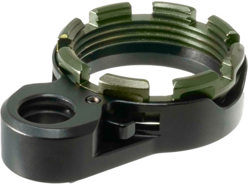 Fortis Manufacturing K2 Enhanced End Plate & Castle Nut AR-15 QD Sling Socket Olive Drab Green LE