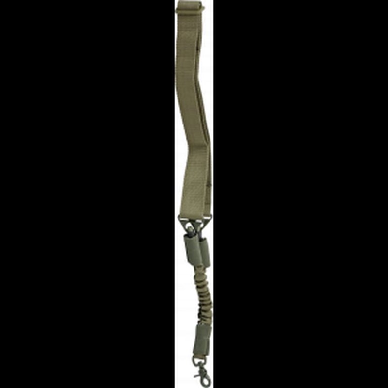 NcStar AARS1PG Single Point Sling 1.50" W x 44"-60" L Adjustable Bungee Green Nylon