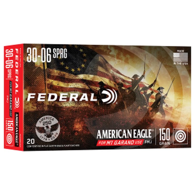 Federal AE3006USA 30-06 SPG 150 FMJ Ammunition