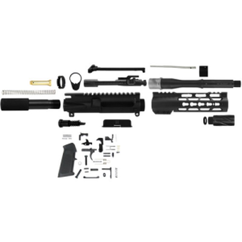 TACFIRE AR-15 Pistol Build Kit KeyMod 300 Blk Black Steel