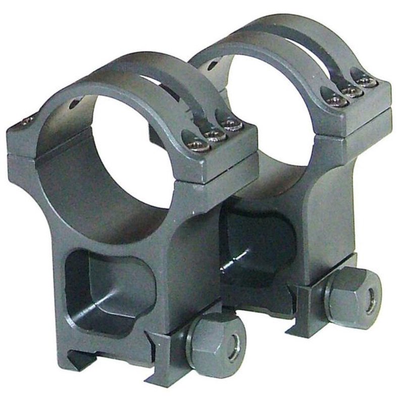 Precision Reflex 34mm Steel Rings Heavy Duty XX High Black