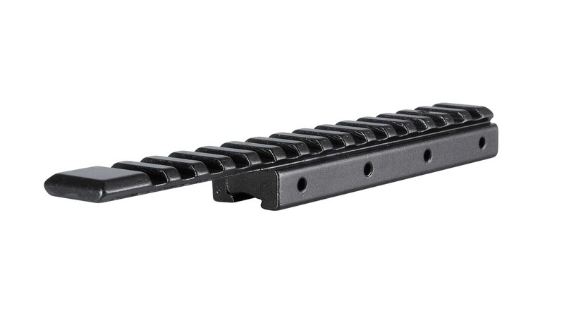 Hawke 22402 Adaptor Base 1-Piece 9-11mm 3/8" Dovetail to Weaver/Picatinny
