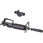 Brownells XM177E2 Complete Upper Receiver 11.5 in + 4x Retro Carry Handle Scope