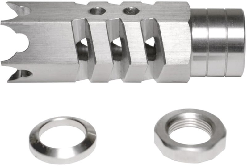 Kexuan .450 Bushmaster Shark Muzzle Brake, 11/16 x 24