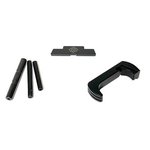 Cross Armory Gen 5 Glock Colored Parts Kit Black - Dimpled Pin, Ext Mag Catch, Ext Slide Lock