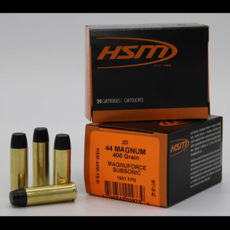 HSM Subsonic .44 Magnum Hitek 400gr HCFN 20/20