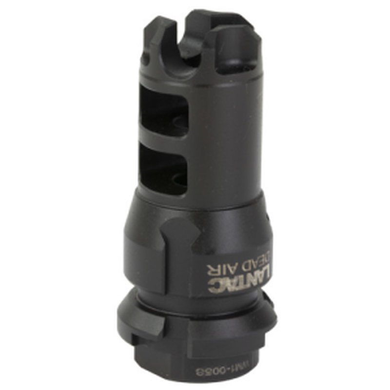 LANTAC Dragon Muzzle Brake 223/5.56 2.3" Black 1/2x28 TPI with Dead Air Wolfman Mount