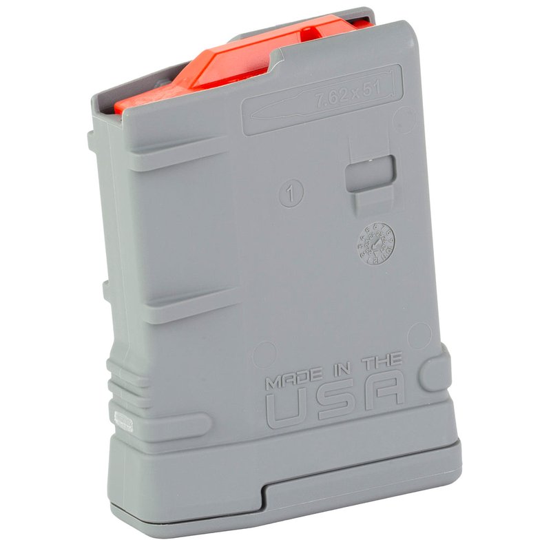 Amend2 MOD-2 SR-25 AR-10 Magazine 7.62x51mm 10-Round Polymer Gray 762MOD2GRY10