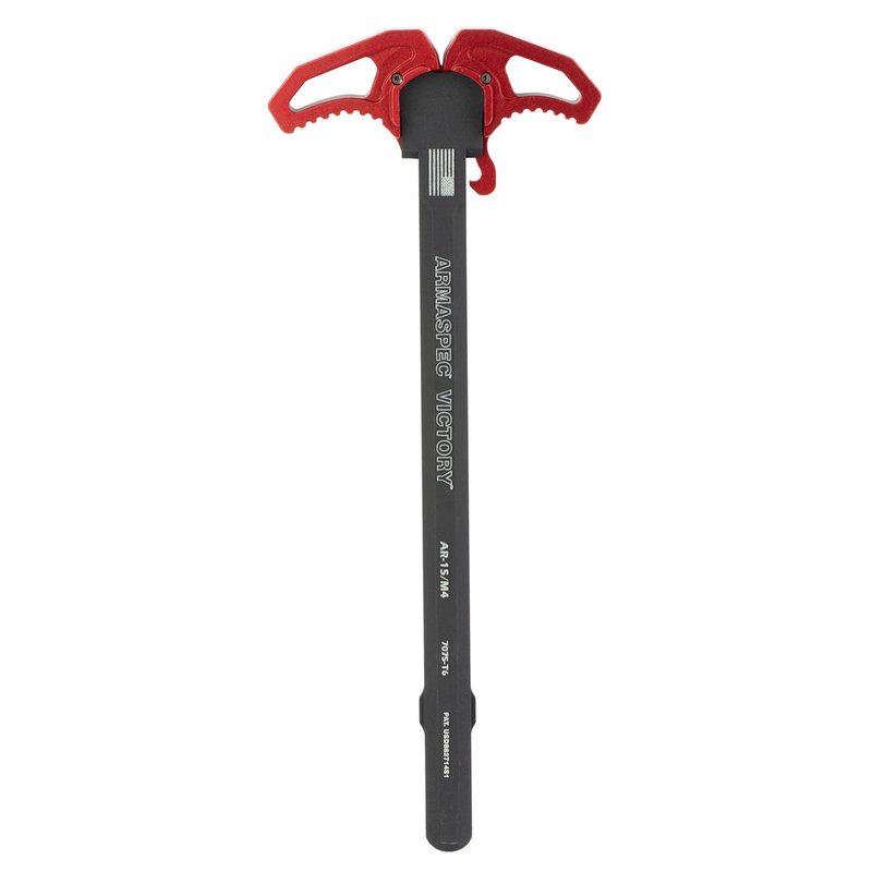 Armaspec Victory Ambidextrous AR-15 Charging Handle Gas Vents Red Latches ARM161-RED