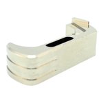 Cross Armory Glock Gen 4-5 magazine catch (extended) - silver 7075 T6 aluminum