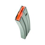 DuraMag Speed Magazine AR-15 223 Remington, 5.56x45mm, 300 AAC Blackout 30-Round Aluminum Gray Orange Follower