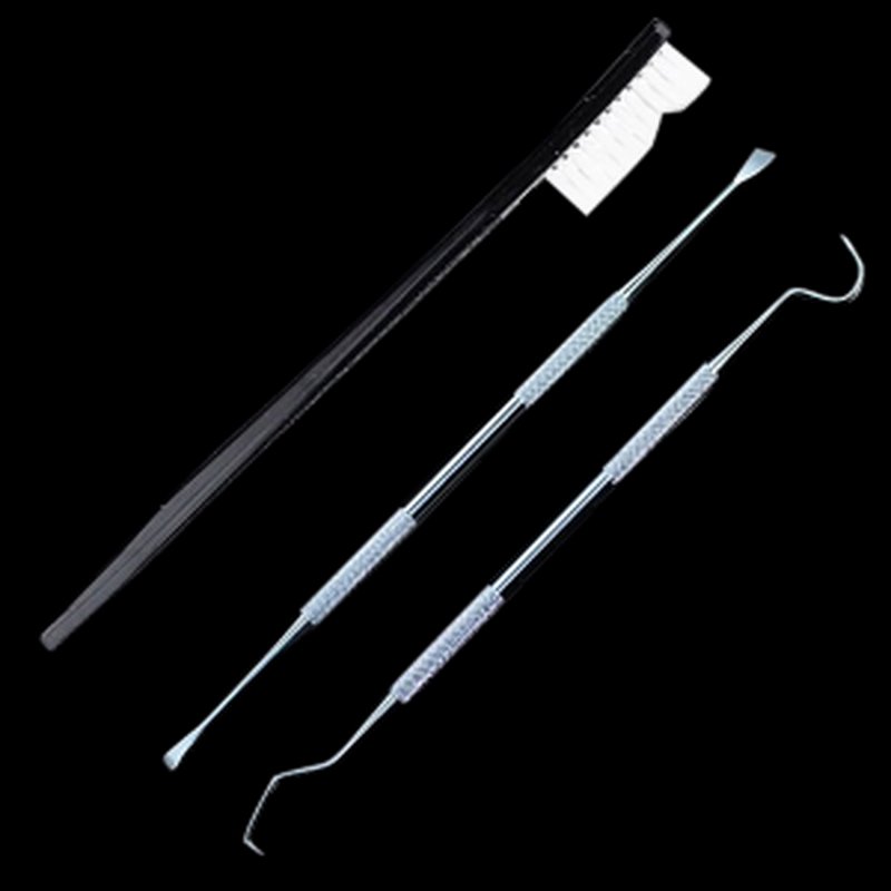 KleenBore KB-PBSET 3-Piece Pick & Brush Tool Set Cleaning Kit