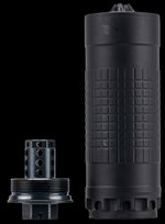 IWI IWS6K Suppressor 5.56 NATO 4.9in HUB+ 1/2x28 Cerakote Black