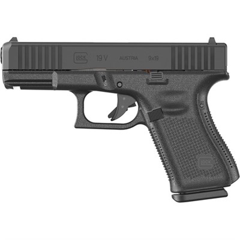 GLOCK G19V 9mm Semi-Auto Handgun 4.02" Barrel Black 3 Magazines
