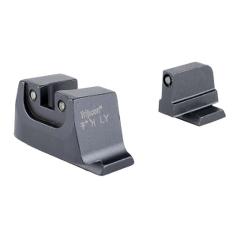 Trijicon SA240C601150 Suppressor/Optic Height Sights for M&P CORE Front & Rear Black Green Tritium