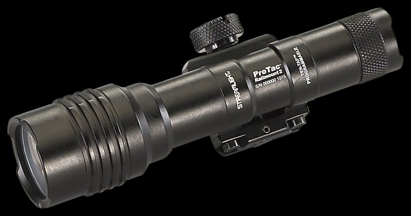 Streamlight ProTac Rail Mount 2 Long Gun Light 625 Lumens Picatinny Fixed Mount CR123A