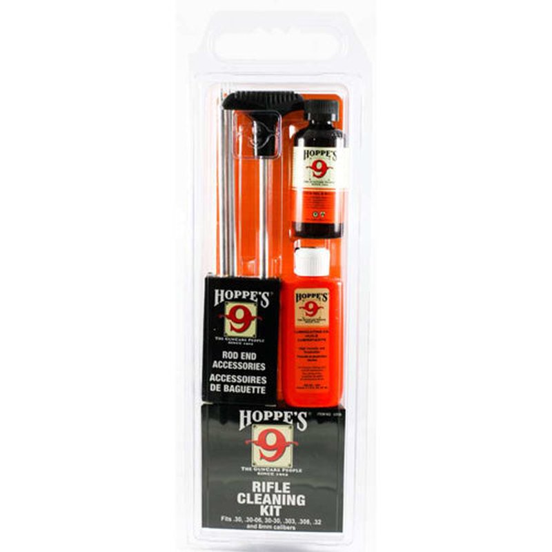 Hoppe's No. 9 .30 Cal Rifle Cleaning Kit w/ Aluminum Rod HOPU30B
