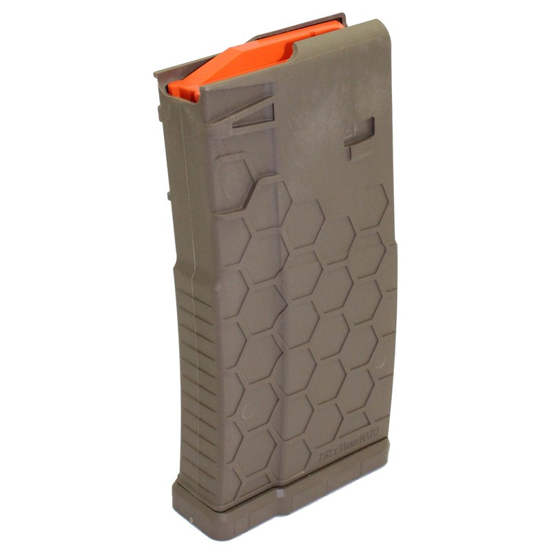 HexMag SR-25 Magazine Flat Dark Earth 7.62x51mm NATO 20-Rounds