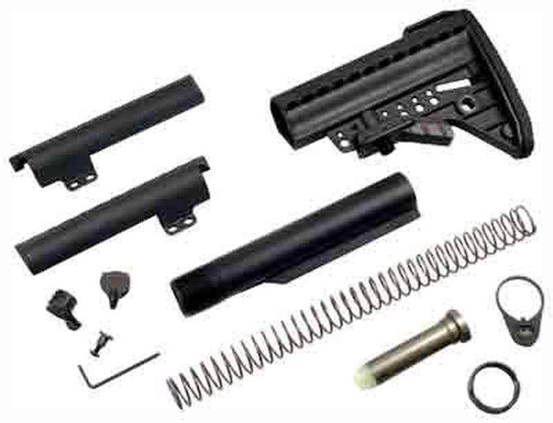 Vltor Imod Stock Kit Black Standard For Mil-Spec Tubes