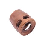True Precision S-Type Micro Compensator 1/2-28, Copper - Compact Compensator for Improved Recoil