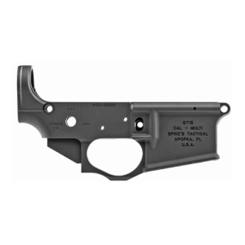 SPIKES TACTICAL Waterboarding Multi-Caliber AR-15 Stripped Lower Receiver - Black
