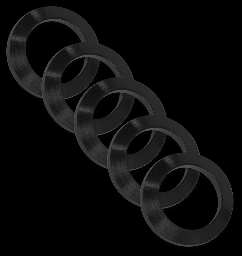 Grovtec US Inc .308 Crush Washer 5/8-24 Thread Black Nitride Steel 5-Pack GTHM320