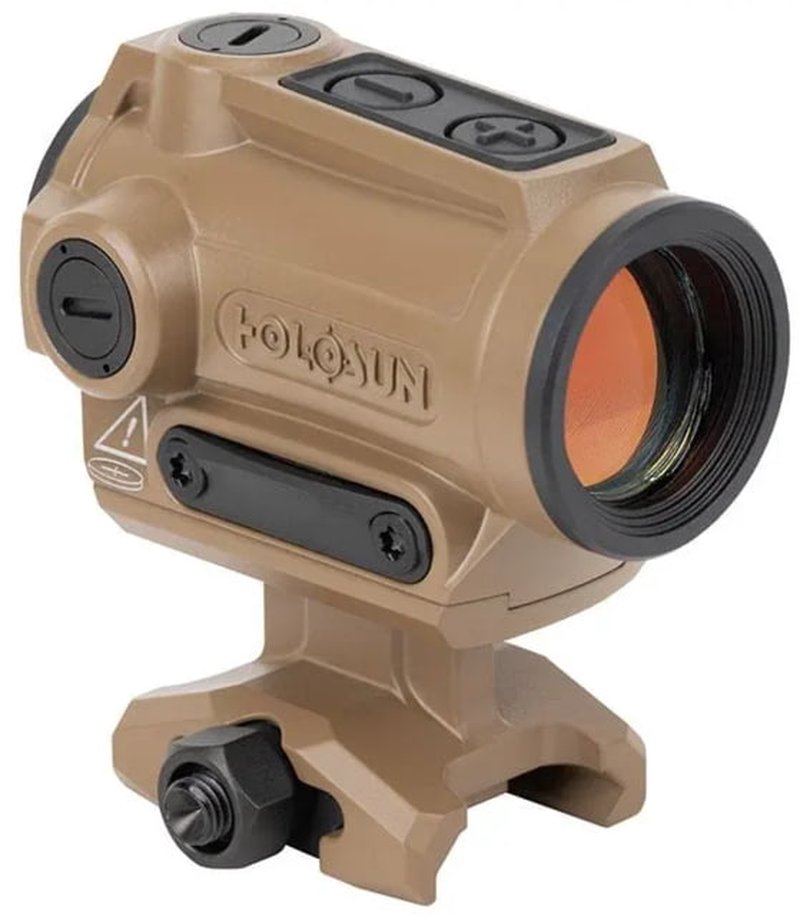 Holosun ARO 1x22mm Reflex Red Dot Sight, Flat Dark Earth, 2 MOA