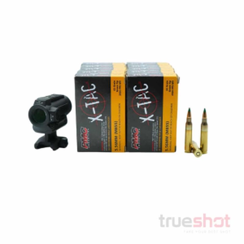 Holosun ARO-RDS Red Dot Rifle Sight with PMC 5.56 Ammo Bundle