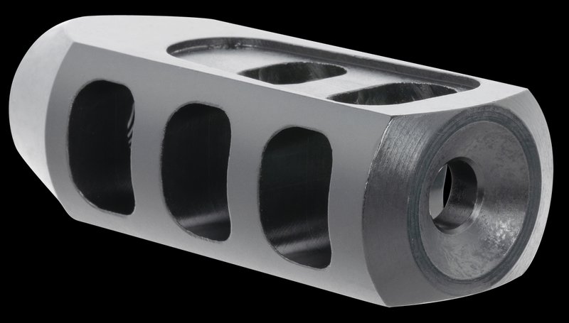 TacFire Tanker Muzzle Brake 1/2x28 Black Oxide Steel for 5.56 NATO (MZ1009N)