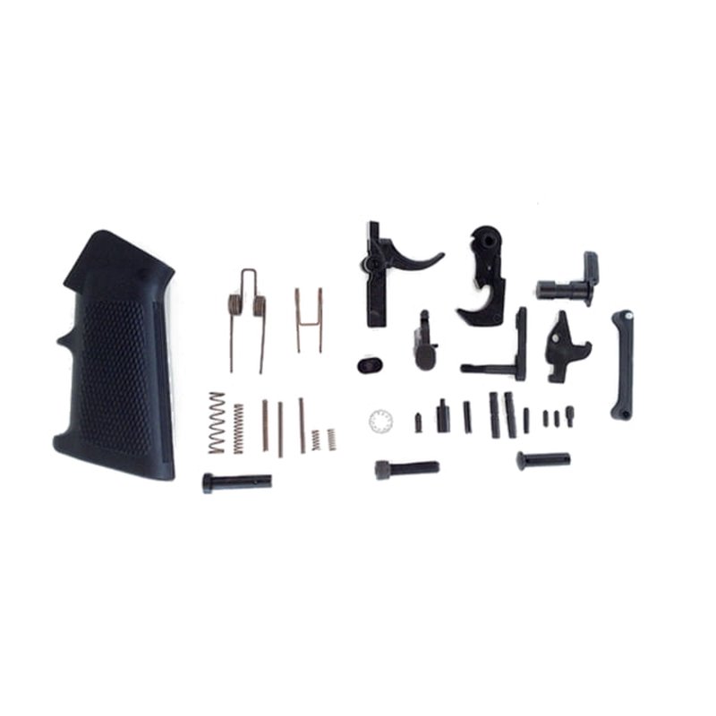 LBE Unlimited 223 Rem/556NATO Lower Parts Kit w/o Trigger Guard or Pistol Grip Black