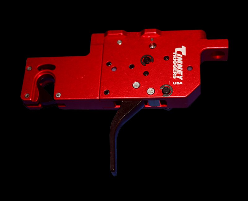 Timney Triggers RPR Two Stage Straight Trigger Black/Red