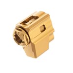 Tyrant CNC T-Comp Glock 43 Compensator 9mm 1/2x28 Gold/Gold