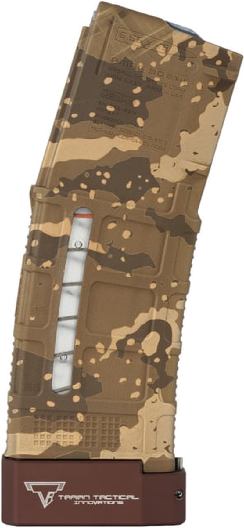 Taran Tactical Innovations AR-15 Completed Rifle Magazine Camo PMAG w/ Window & TTI