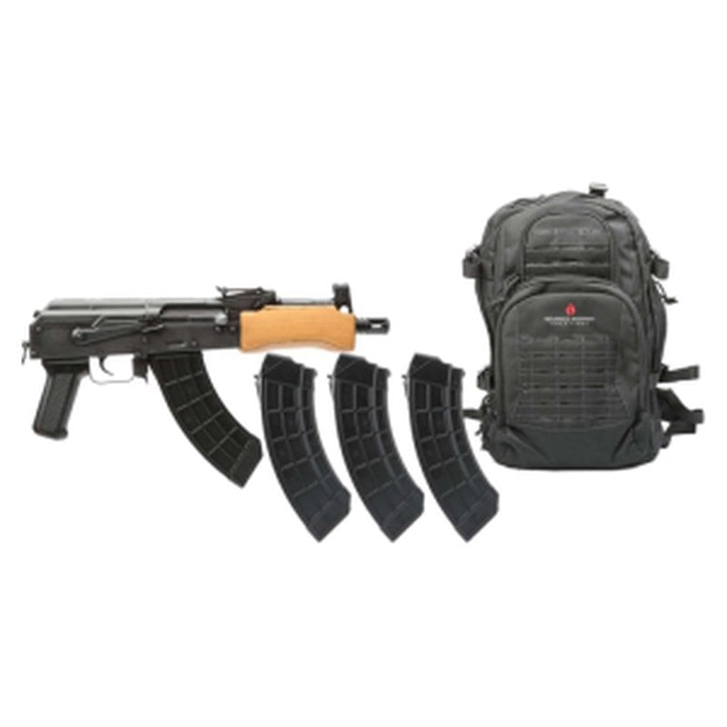 Century Arms Mini Draco HG2137BP-N Semi-Auto Pistol 7.62x39mm 7.75" Barrel 30+1 Threaded Barrel Matte Black.