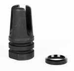 LBE Unlimited Three Prong Flash Hider 5.56x45mm NATO 1/2-28 TPI Black