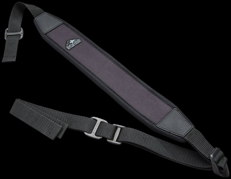 Butler Creek 80073 Easy Rider Rifle Sling Black Neoprene Sharkskin Back 48\" OAL 2.5\" Wide Adjustable Design