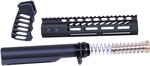 Guntec USA AR-15 9in Pistol Brace Build Kit w/ Mil-Spec Buffer Tube (M-LOK, Black)