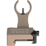 Troy Ind Ssigfbsfhft Battle Sight Front Folding HK AR-15/M4/M16 Aluminum FDE