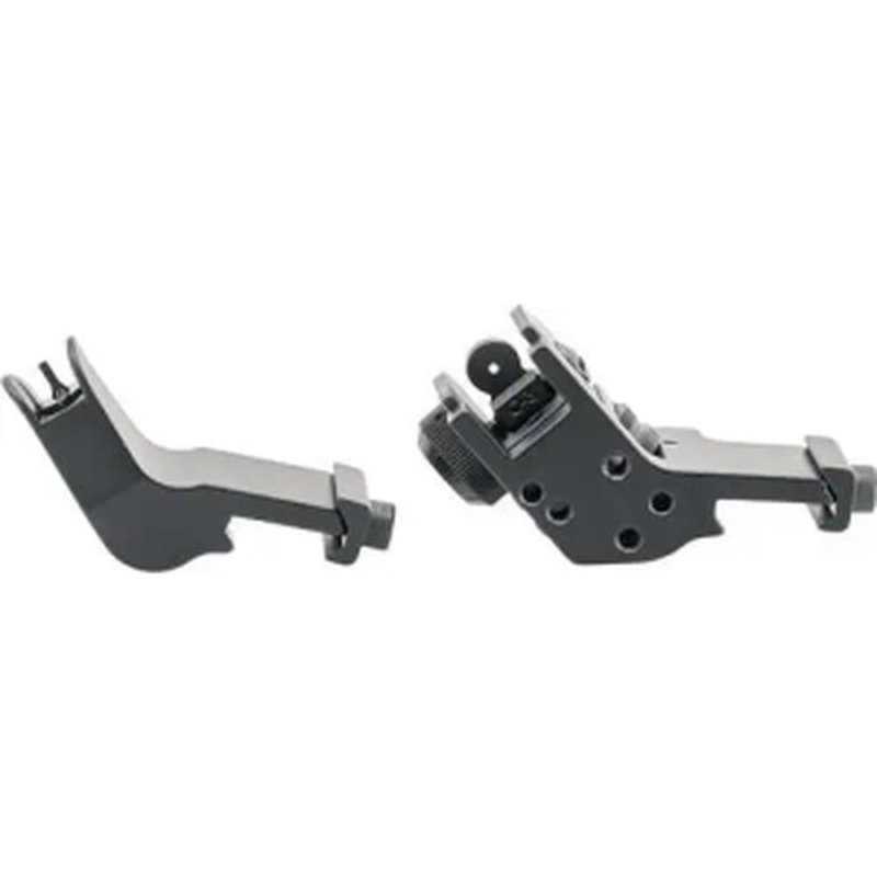 JE Machine Tech 45-Degree Offset Fixed Front/Rear Sight Set (Aluminum) - Black