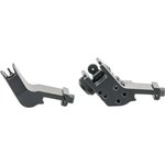 JE Machine Tech 45-Degree Offset Fixed Front/Rear Sight Set (Aluminum) - Black