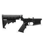 Aero Precision AR15 Carbine Complete Lower with 2-Stage Nickel Boron Trigger, A2 Grip & M4 Stock - Anodized Black - APSL100402