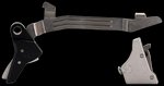 Timney Triggers Alpha Competition Trigger Glock Gen3-4 Large Frame Silver Straight Shoe