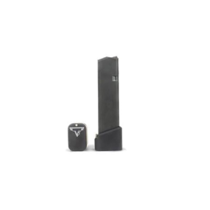 Taran Tactical Base Pad for Glock 9/40 Full Size Magazines +5/6 Flat Black